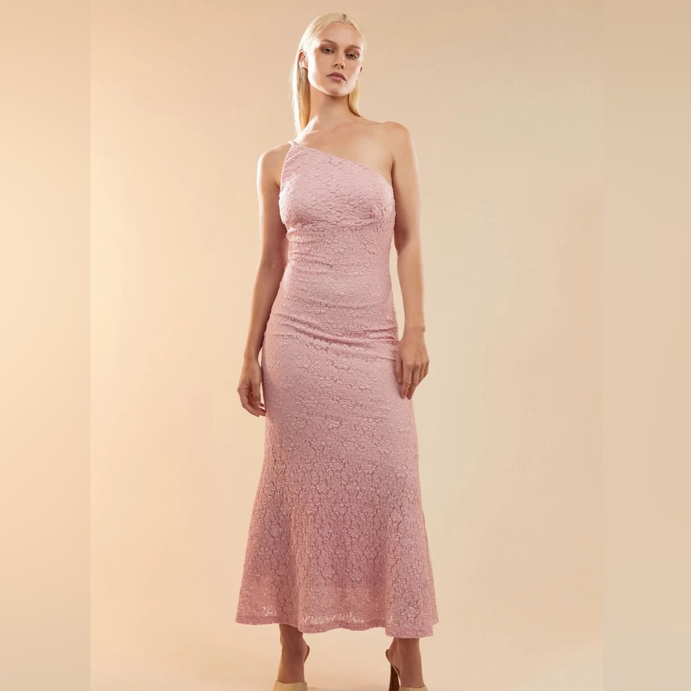 NWT Bardot Pink Albie Knit Maxi Dress Size 8